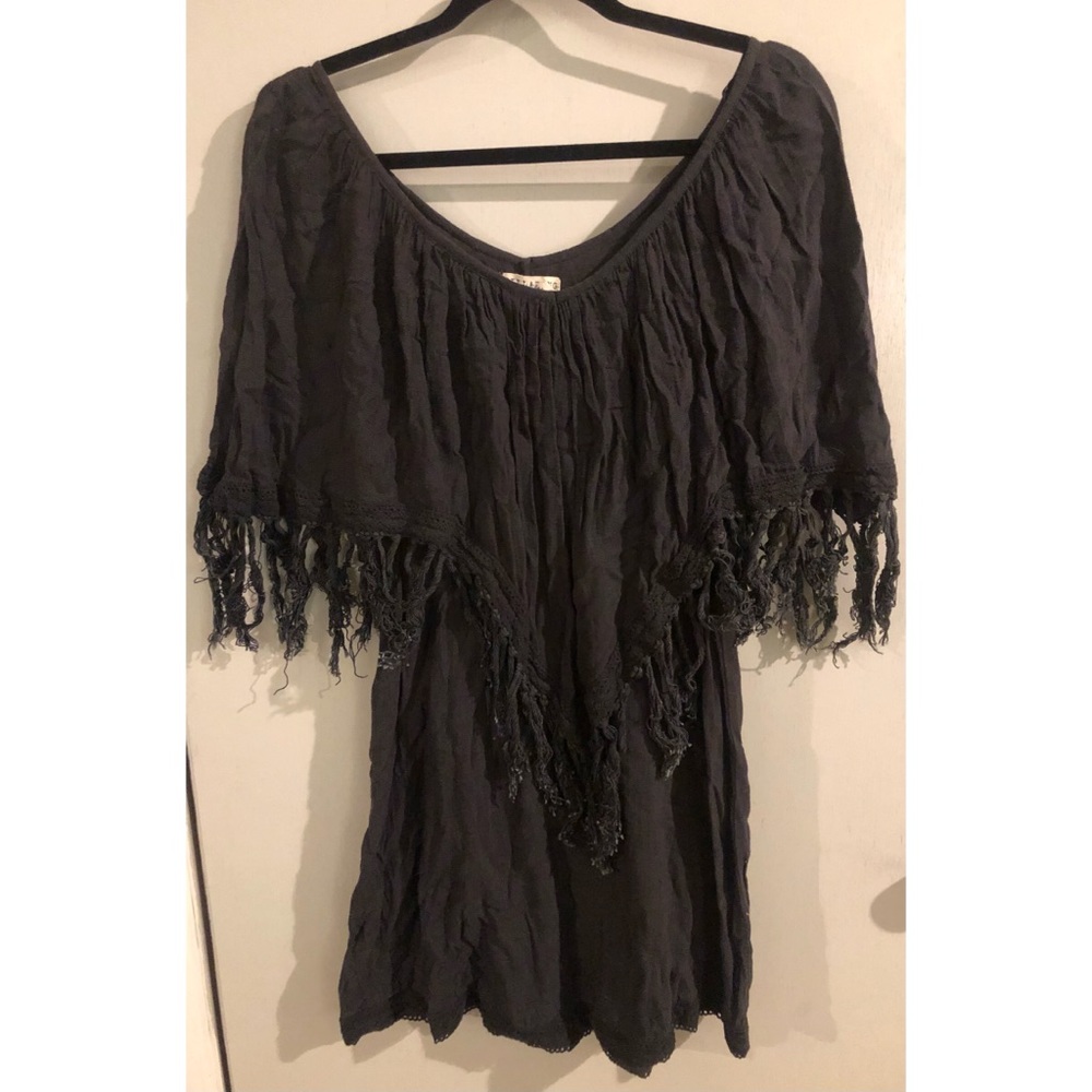 Billabong poncho boho dress
